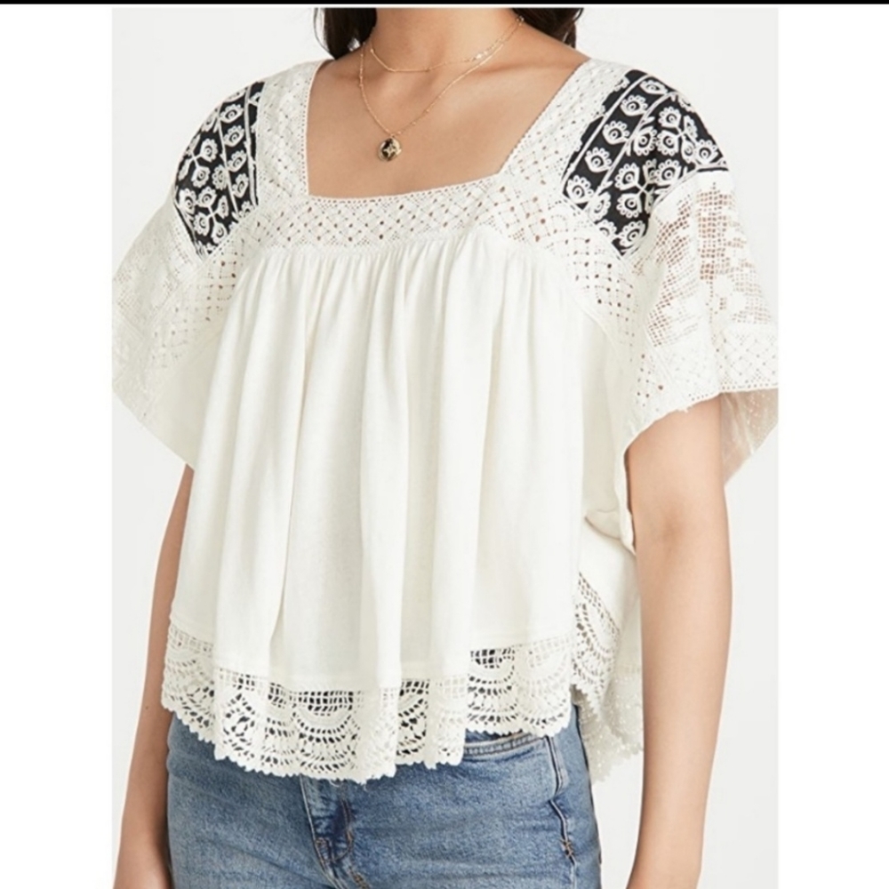 FREE PEOPLE Prairie Days Top SIZE MEDIUM NWT - Picture 5 of 12